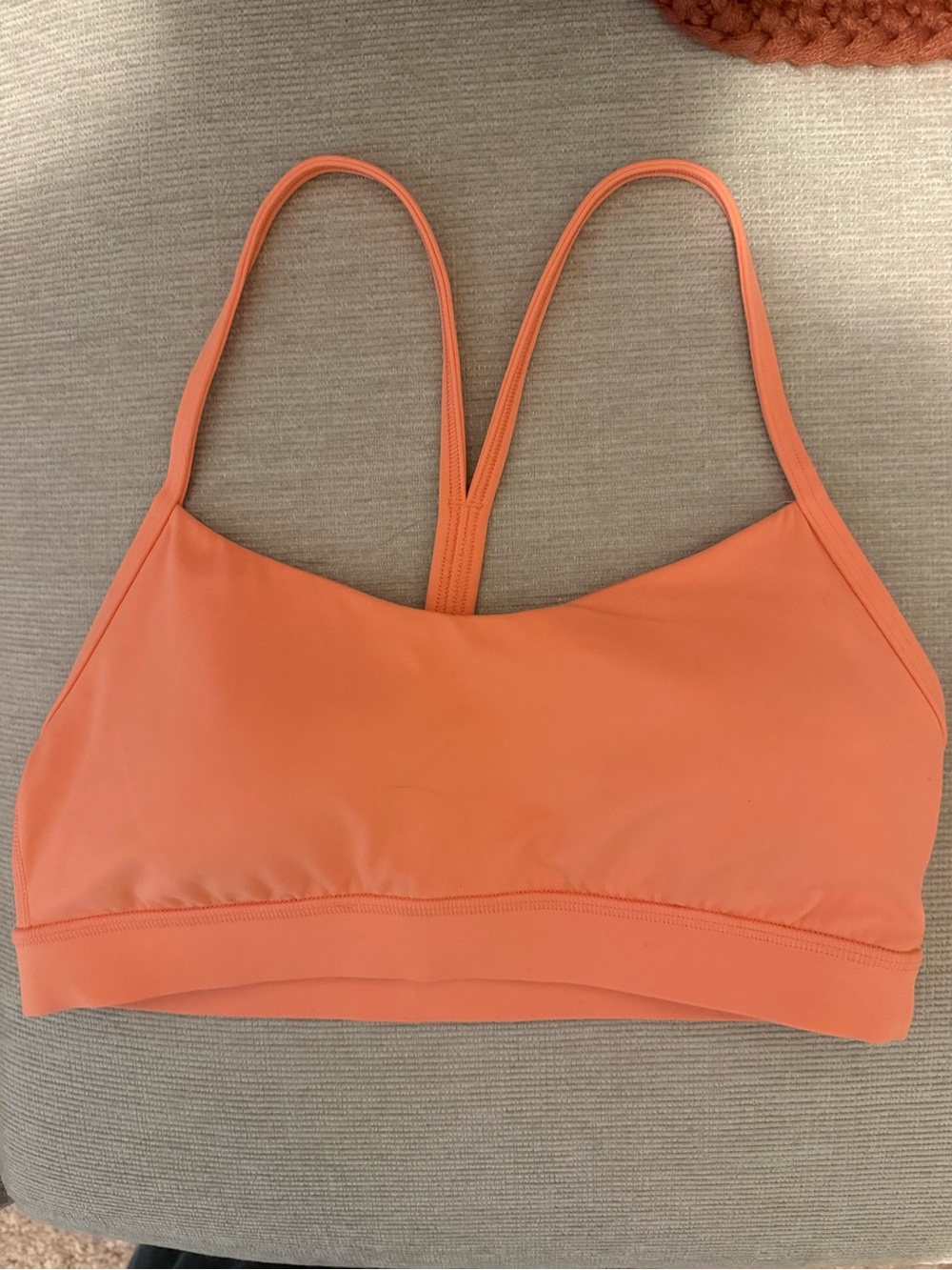 LULULEMON- Coral Flow-Y Nulu Bra light support